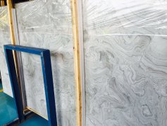 China Beautiful Blue Rose Marble Big Slab for project